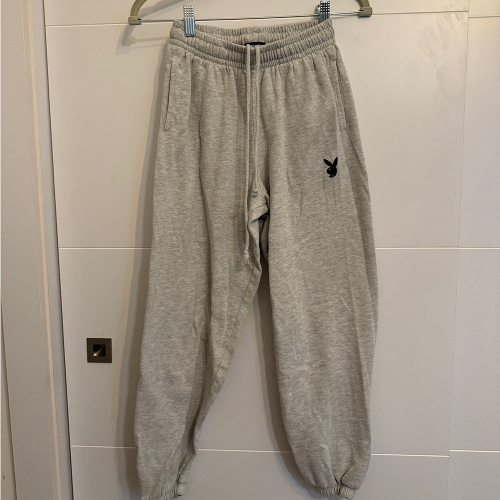 Gray Jogger Sweatpants Playboy